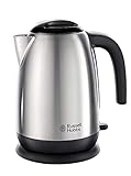 Russell Hobbs Stainless Steel & Black Electric 1.7L Cordless...