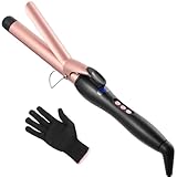 Curling Iron 25mm, Haglater Hair Curler Quick Heating Curling...