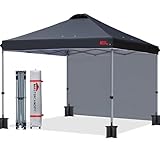 MASTERCANOPY Durable Ez Pop-up Gazebo Tent with 1 Sidewall...