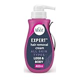 Veet Expert Hair Removal Cream 400 ml, Fast-Acting Depilatory for...