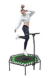SportPlus Fitness Trampoline with Bar – Ideal for Home Cardio...