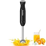 Bonsenkitchen Hand Blender, 12 Speeds Immersion Blender Handheld,...