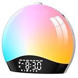 LIORQUE Sunrise Alarm Clock Wake Up Light Clock with...