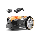 LawnMaster OcuMow® 16 Drop and Mow Robot Lawnmower with MX 24V...