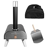 George Foreman Outdoor 12 Inch Wood Pellet Portable Wood Fired...
