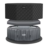 Wave Aegean Energy-Efficient Hot Tub Bundle | 6-Person Inflatable...