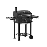 House Of Home XL Charcoal BBQ Smoker with Side Tables –...