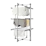 BARGAINS-GALORE 3 Tier Electric Clothes Airer - Deluxe Folding...