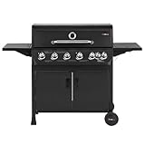 CosmoGrill NEW Emberr 7 Gas Burner 6+1 Barbecue Grill, Porcelain...