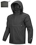 Outdoor Ventures Rain Jacket for Men Waterproof Pullover...