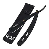 Tecto Straight Cut Throat Razor, Premium Quality Edge Matte Black...