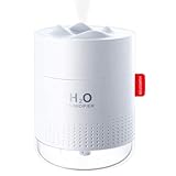 Ultrasonic Mini Humidifier - 500ml Mist Humidifier with Night...