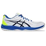 ASICS Men's Upcourt 6 Volleyball Shoes, White/Midnight, 8 UK