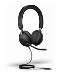 Jabra Evolve2 40 SE Wired Noise-Cancelling Stereo Headset With...