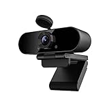 Smilodon 1080P HD Webcam, Pro, with 110° Wide Angle, Privacy...