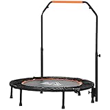 HOMCOM 40' Foldable Mini Trampoline Fitness Trampoline Rebounder...