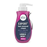 Veet Expert Hair Removal Cream 400 ml, Fast-Acting Depilatory for...