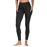 FOTOCITI Gym Leggings for Women with Pockets Black High Waisted...