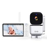 GHB Baby Monitor with Camera and Night Vision 5'' HD 720P, Night...