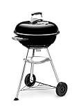 Weber Compact Kettle Charcoal Grill Barbecue, 47cm | BBQ Grill...