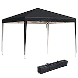 Outsunny 3 x 3M Garden Pop Up Gazebo Height Adjustable Marquee...