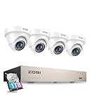 ZOSI 8 Channel 1080P CCTV Camera System with AI Human Vehicle...