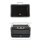 Tower Stealth T978516BLK Portable Charcoal Briefcase BBQ with...