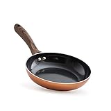 nuovva Copper Frying Pan Non-Stick Coated Stainless-Steel...