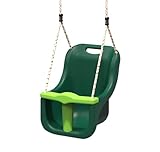 Rebo® Baby Swing Seat - Green | OutdoorToys | Soft-touch Ropes,...