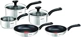 Tefal Comfort Max 5 Piece Stainless Steel Set, Durable Cookware...