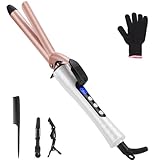 Curling Wand 19mm Professional Ceramic Hair Curling Iron with...