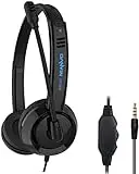JJN Computer Headset with Microphone, 3.5mm Wired Crystal Sound...