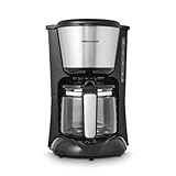 Morphy Richards 162501 Equip Filter Coffee Machine, Glass, 1000...