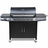CosmoGrill Pro Deluxe 7 Gas Burner 6+1 Barbecue Grill,...