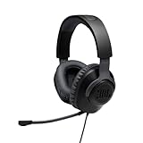 JBL Quantum 100 Wired Over-Ear Gaming Headset with Boom Mic,...