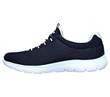 Skechers Womens Summits Top Player Sneaker, Navy Aqua, 5 UK