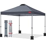MASTERCANOPY Durable Ez Pop-up Gazebo Tent with Roller Bag...