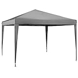 VonHaus Pop Up Gazebo 3 x 3m – Outdoor Garden Marquee Shelter...