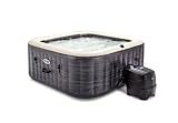 Intex 4-Person Greystone Deluxe Square Bubble Spa Set, Inflated...