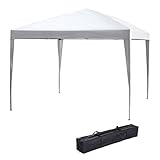 Outsunny 3 x 3M Garden Pop Up Gazebo Height Adjustable Marquee...