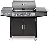 CosmoGrill Gas Barbecue 4+1 - Deluxe Grill BBQ with Side Ring...
