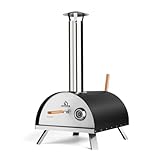 BURNHARD Nero Stainless Steel Outdoor Pizza Oven with Pizza Scoop...