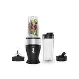 Ninja 700W Slim Blender & Smoothie Maker, 2x 470ml Cups with...