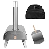 George Foreman Outdoor 12 Inch Wood Pellet Portable Wood Fired...