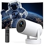 Mini Projector, Poratble Remote Focus Video Projector FHD 4K...