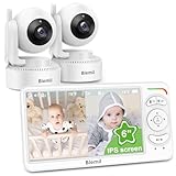 Blemil Baby monitor, Video Baby Monitor with 2 Cameras and Audio,...