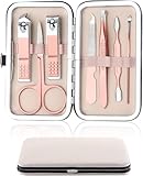 Nail Clipper Manicure Set, 7 In 1 Stainless Steel Professional...