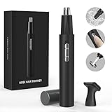 Nose Hair Trimmer for Men and Women, 2-in-1 Professional Painless...