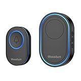 Wesstun Wireless Doorbell, IP67 Waterproof Plug in Doorbell...