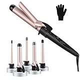 GINTOGE Hair Curler-5 in 1 Curling Tongs Curling Iron with PTC...
